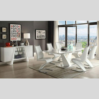 Furniture Sale in Chatham! Modern White 7pc Dining Set