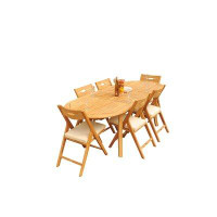 Rosecliff Heights Emmetsburg Oval 6 - Person Dining Set with Cushions