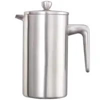 Service Ideas Double Wall Stainless Steel French Press Coffee Maker