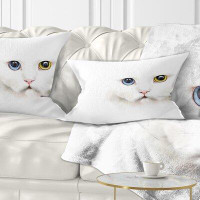 Made in Canada - East Urban Home Animal Portrait of Cute Kitten Lumbar Pillow