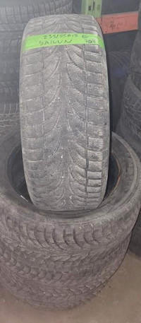 USED SET OF SAILUN WINTERS 235/55R17 70% TREAD WITH INSTALL.