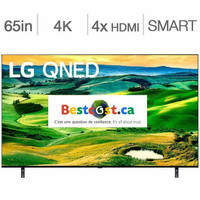 Télévision QNED 65POUCE 65QNED80UQA 4K ULTRA UHD HDR IPS 120Hz Smart TV Wi-Fi LG - BESTCOST.CA