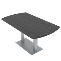 Skutchi Designs, Inc. 6 Person Arc Rectangle Conference Table With Metal Base