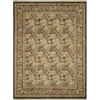 Astoria Grand One-of-a-Kind Massimo Hand-Knotted 2010s Beige 9'1" x 12'3" Wool Area Rug
