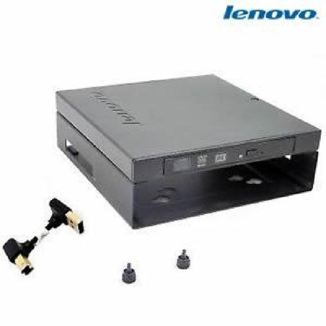 Lenovo ThinkCentre Tiny VESA Mount + Slim USB CD DVD Burner - USED - Pulled - Various Part Number in System Components
