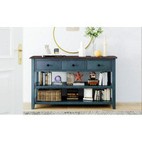 Red Barrel Studio Retro Design Console Table With Two Open Shelves
