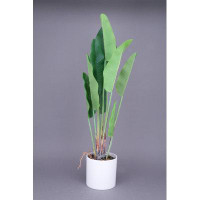 Primrue 35" Artificial Banana Leaf Plant in Pot