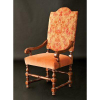 David Michael Upholstered Arm Chair in Orange