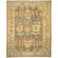 Tufenkian One-of-a-Kind Oriental Hand-Knotted 8X10 Wool Gold Area Rug