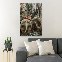 Foundry Select Brown And Green Cactus Plants 1 - 1 Piece Rectangle Graphic Art Print On Wrapped Canvas