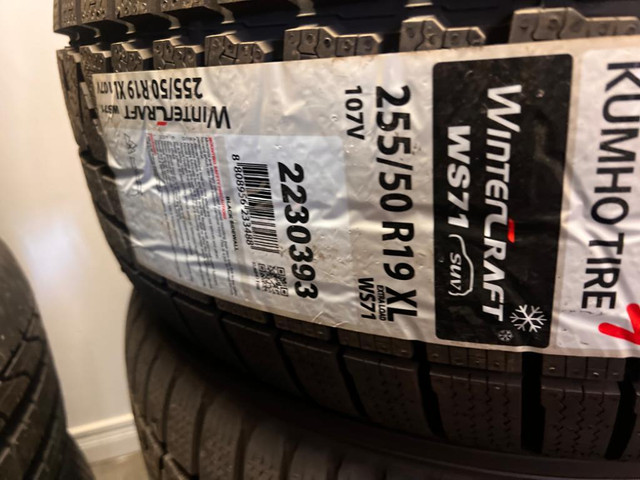 FOUR NEW 255 / 50 R19 KUMHO WS71 WINTERCRAFT TIRES -- SALE in Tires & Rims