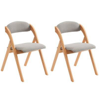 The Twillery Co. The Twillery Co. Colstrip Upholstered Padded Folding Chair Set of 2
