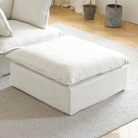 Latitude Run® Latitude Run® Convertible Sectional Modular Sofa,Modern Linen Fabric Couch Free Combination Sofa,Ottoman F