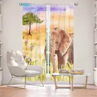 East Urban Home Lined Window Curtains 2-Panel Set For Window Size 80" X 52" From East Urban Home By Catherine Holcombe -