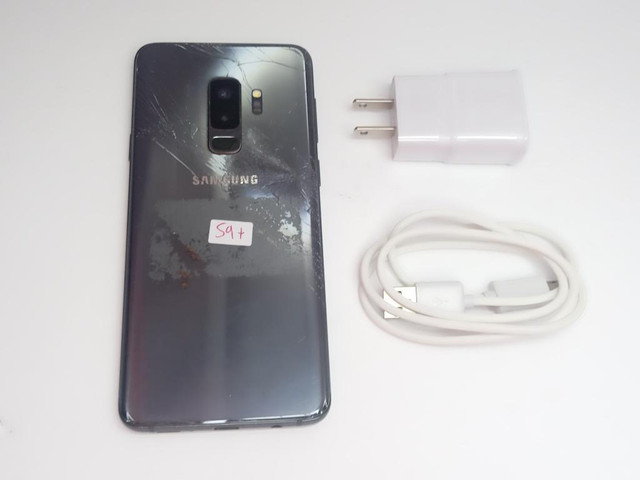 100% WORKING SAMSUNG GALAXY S9+ PLUS SM-G965W VITRE CRAQUER AVANT ET ARRIERE UNLOCKED FIDO ROGERS TELUS BELL KOODO in Cell Phones in City of Montréal - Image 2