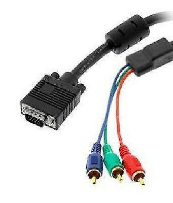 6 ft. Premium VGA/SVGA Male to 3-RCA Component Video Male Cable in Cables & Connectors in West Island - Image 3