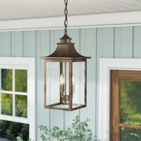 17 Stories Dillion 3 -Bulb 16" H Outdoor Hanging Lantern