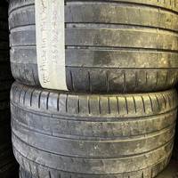 285 30 20 2 Michelin RF Pilot Super Sport Used A/S Tires With 95% Tread Left