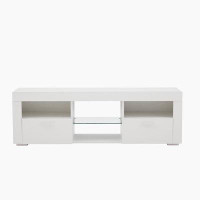 Wrought Studio TV Stand with LED Lights, TV Cabinet for Living Room or Bedroom
