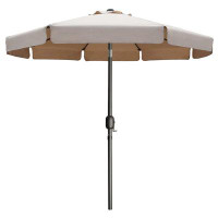 Ivy Bronx Patio Umbrella 7.5ft - Outdoor Table Umbrella with Push Button Tilt and Crank, 8 Ribs Umbrella