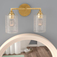 Willa Arlo™ Interiors Chinar Dimmable Capital Gold Vanity Light