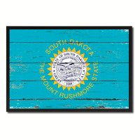 Williston Forge South Dakota State Flag Canvas Print, 13x17