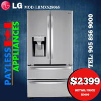 LG LMXS28626S 36 French Door Refrigerator 28 cu. ft. FingerPrint Resistant Stainless Steel