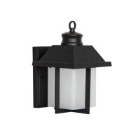 Sunset Lighting Sunset Porch Lantern 10” Wall Mount LED 9W Frosted Glass