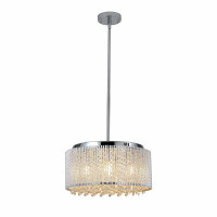 Mercer41 Modern Crystal Chandelier For Living-Room Round Cristal Lamp Luxury Home Decor Light Fixture