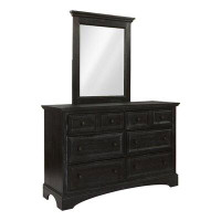 Charlton Home Barbagallo 6 Drawer Double Dresser with Mirror