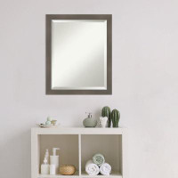 Ebern Designs Ypsilanti Clay Beveled Wood Bathroom Wall Mirror Vertical