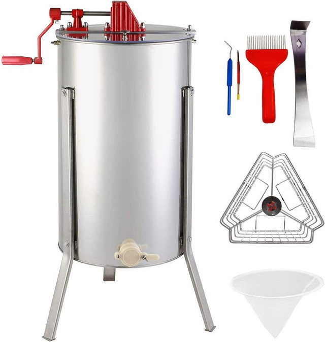 .Manual Honey Extractor Separator Honeycomb Spinner Crank for Beekeeping Extraction Apiary Centrifuge (3 Frame)170476 in Other Business & Industrial in Toronto (GTA)