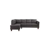 Latitude Run® Latitude Run® Hollywood Regency Linen Modern Sectional Sofa With Left Facing Chaise