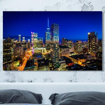 Picture Perfect International 'Twilight in Downtown Toronto, Ontario' Photographic Print on Wrapped Canvas in Arts & Collectibles