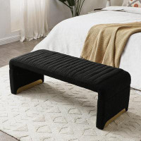 Mercer41 Beppy 100% Polyester Upholstered Bench