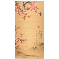 Winston Porter Bamboo Window Shade Blind - Sakura Blossom 36" W
