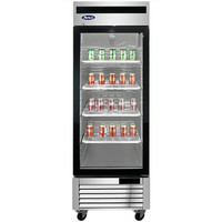 Atosa Single Door 27 Wide Stainless Steel Display Refrigerator