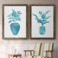 Wexford Home Watercolor House Plant V-Premium Framed Canvas - Ready To Hang