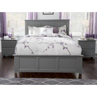 Red Barrel Studio Madison King Size Platform Bed with Matching Footboard & Storage Drawers in Grey