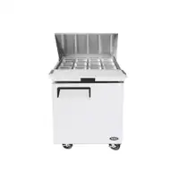 Atosa MSF8305GR 27 Inch Mega Top Refrigerated Sandwich / Salad Prep Table Stainless steel exterior &amp; interior