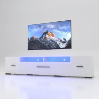 Latitude Run® APP Control Long LED TV Stand with Storage Cabinets