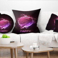 The Twillery Co. Abstract Party Neon Sign Pillow
