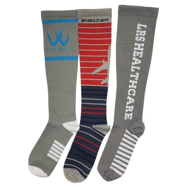 Custom Printed Socks - Jacquard Knit Saver Socks, Jacquard Athletic Sock, Ankle High Grip Socks and more in Other - Image 4