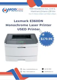 Lexmark E360DN Monochrome Laser Printer USED Printer FOR SALE!!!