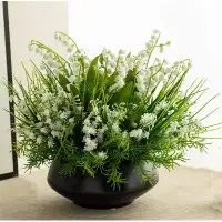 Primrue Simulated Green Plant Potted Plant, Office Desktop, Living Room, Dining Table Decoration Ornaments