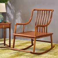 Eden Rim 21.26"Brown Rosewood Solid Wood Roching Chair