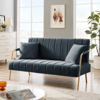 Mercer41 Toscha Modern and Comfortable Beige Australian Cashmere Fabric Sofa