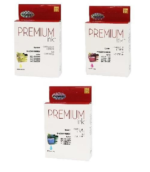 Compatible with Brother LC3019XXL Compatible Color Combo Pack Pigment C/M/Y Premium Ink - 3 Cartridges in Printers, Scanners & Fax