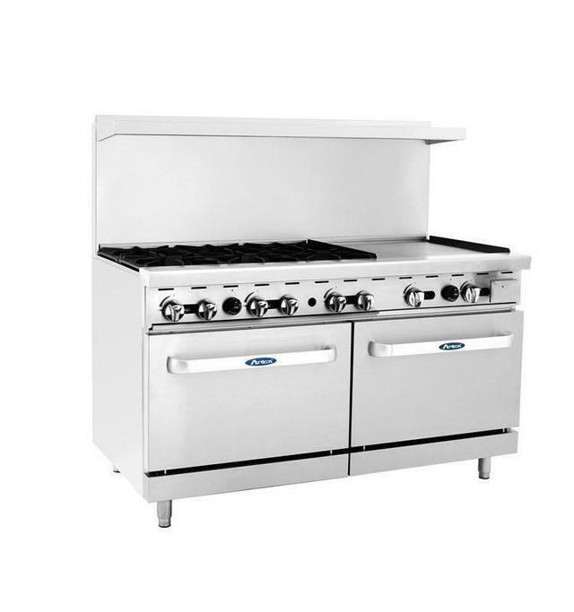 6 open burner Stove, 24 grill and 2 ovens, natural Gas/Propane. in Industrial Kitchen Supplies
