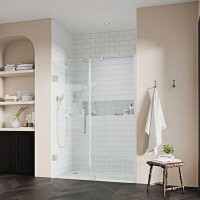 Ove Decors OVE Decors Endless TP0280200 Tampa-Pro, Alcove Frameless Hinge Shower Door, 63 3/16 To 64 3/8 In. W X 72 In.